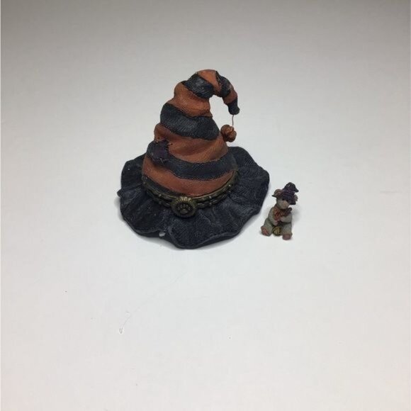 Boyds Treasure Boxes, Hilda's Haunted Hat w/ Witchy McNibble Style#392183**Rare - Picture 5 of 10